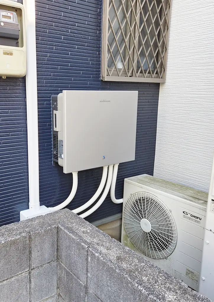 20260612_04 - 東京都の補助金制度を活用した太陽光・蓄電池・V2H設置サポート|ソルト公式 Eニチコン トライブリッド蓄電池19.9kWhパワコン