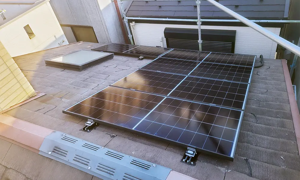 東京都江東区で太陽光発電1.45kWとDMM蓄電池15kWhタイプを設置｜全負荷対応の施工実績